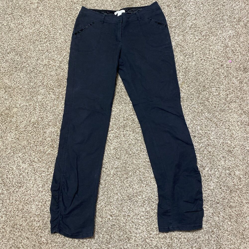White House Black Market Black Jeans Straight Leg Size 10